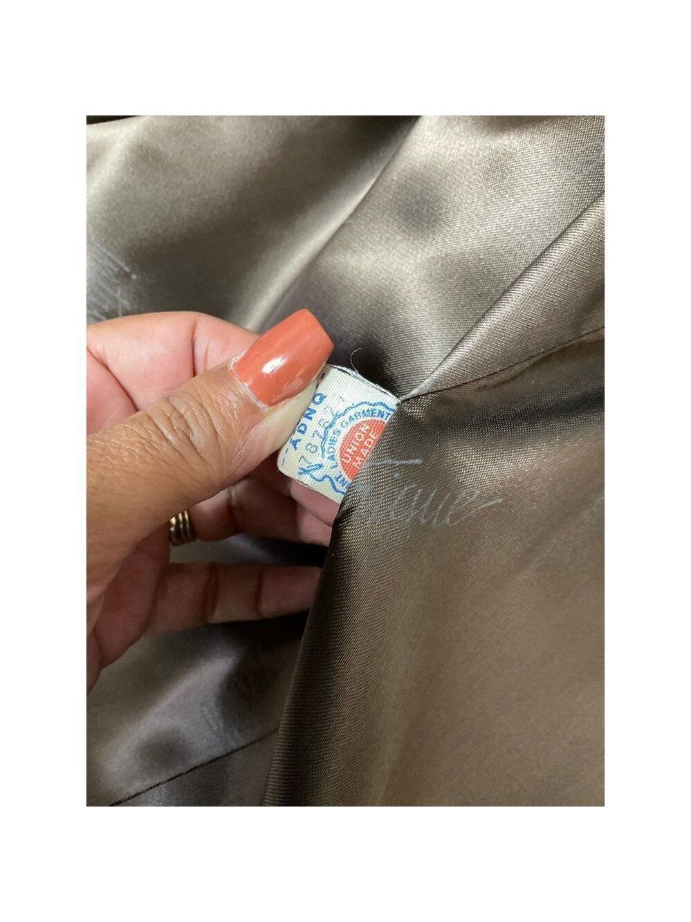 𝅺us14 Intrigue A Luxury Fabric By De Ball Black Brown Faux Fur Coat Vintage - Picture 8 of 11